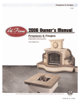 Cal Flame Fireplaces & Firepits 2006 User's Manual