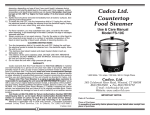 Cadco FS-10C User's Manual