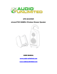 Cables Unlimited SPK-SHOWER User's Manual