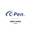 C Technologies Mobile Information Collector C-Pen User's Manual