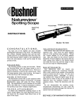 Bushnell 78-1645 User's Manual