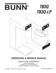 Bunn TB3Q-LP User's Manual