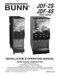 Bunn JDF-4S User's Manual