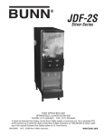 Bunn JDF-2S User's Manual