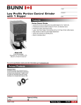 Bunn E9004.7003B User's Manual