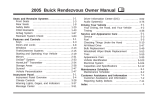 Buick Rendezvous 2005 User's Manual
