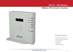 Buffalo Technology Network Router WCA-G User's Manual