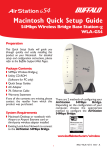 Buffalo Technology WLA-G54 User's Manual