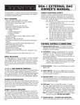 Bryston BDA-1 User's Manual