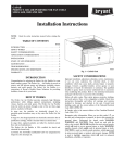 Bryant GAPAB Perfect Air Air Purifier For Fan Coils 1620 User's Manual