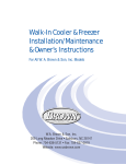 Brown and Son WA Cooler & Freezer User's Manual