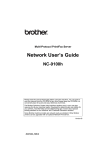 Brother NC-9100H User's Manual