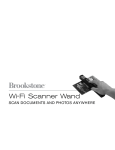 Brookstone Wi-Fi Scanner Wand User's Manual
