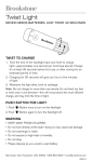 Brookstone Twist Light 606013 User's Manual