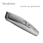 Brookstone Touch-up groomer User's Manual
