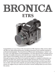 Bronica ETR-S Instruction Manual