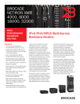 Brocade Communications Systems Brocade Netiron XMR 8000 User's Manual