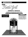 Brinkmann Gas Kettle Grill User's Manual