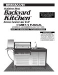 Brinkmann Backyard Kitchen User's Manual