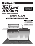 Brinkmann Backyard Kitchen Outdoor Gas Grill User's Manual