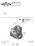 Briggs & Stratton Snow Blower 120000 User's Manual