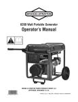 Briggs & Stratton 030242-0 User's Manual