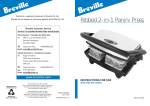 BREVILLE SG630XL Instructions for Use