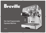 BREVILLE BES830XL Instruction Booklet