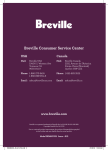 BREVILLE BEM600XL Instruction Booklet