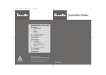 BREVILLE BCG450XL User's Manual