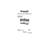 Bravetti KC281HB User's Manual