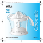 Braun MPZ 9 Instruction Manual