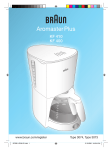 Braun KF 410 User's Manual