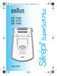 Braun EE 1160 User's Manual