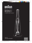 Braun Cordless Hand Processor MR 740 CC User's Manual