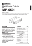 BOXLIGHT MP-650i User's Manual