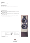 Bowers & Wilkins DM330i User's Manual