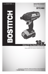 Bostitch BTC440LB User's Manual