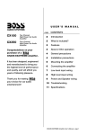 Boss Audio Systems CX150 User's Manual