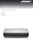 Bose Lifestyle DVD Home Entertainment Systems User's Manual