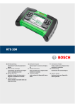 Bosch KTS 200 User's Manual