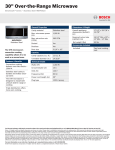 Bosch HMVP052U Product Information