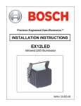 Bosch EX12LED User's Manual