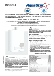 Bosch 125FX LP User's Manual