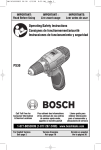 Bosch Power Tools PS30 User's Manual