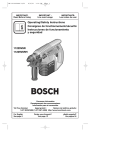 Bosch Power Tools cordless hammer User's Manual