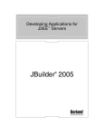 Borland Software JBUILDER 2005 User's Manual