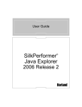 Borland Software Water System silk perforator java explorer 2006 release 2 User's Manual