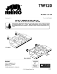 Blue Rhino TW120 FC-0025 User's Manual