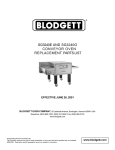 Blodgett SG3240E User's Manual
